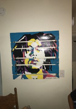 Bob Marley wood art
