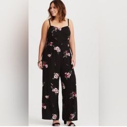 Floral Jumpsuit. Size 2X