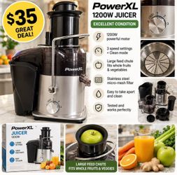PowerXL Juicer – 1200W – $35 Great condition!