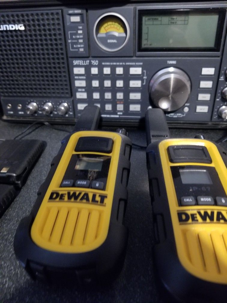 Shortwave Radio Dewalt Walkie Talkies