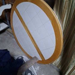 Table With Tile No Chairs Great Shape Used