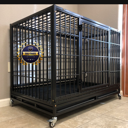 Dog pet cage kenenl size 48” xl with grid and tray new in box 📦