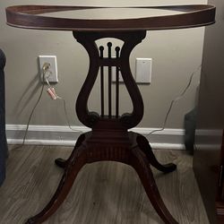 Glass Top End Table