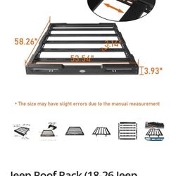 ☀️ #0355 Jeep Roof Rack (18-26 Jeep Wrangler JL & Gladiator JT Hard-Top 4-Door) - Hooke Road