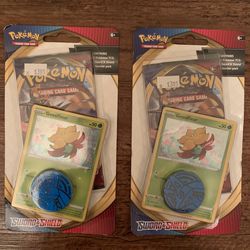 Lot of 2 sealed Pokemon Sword and Shield Blister Packs