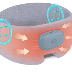 ☆ Heated Music Sleep Mask - Eye Mask for Sleep with Heat & Music, 3 Heat Levels, Bluetooth 6.0, Soft Fabric for Eye Strain, Dry Eyes & Migraine Relief