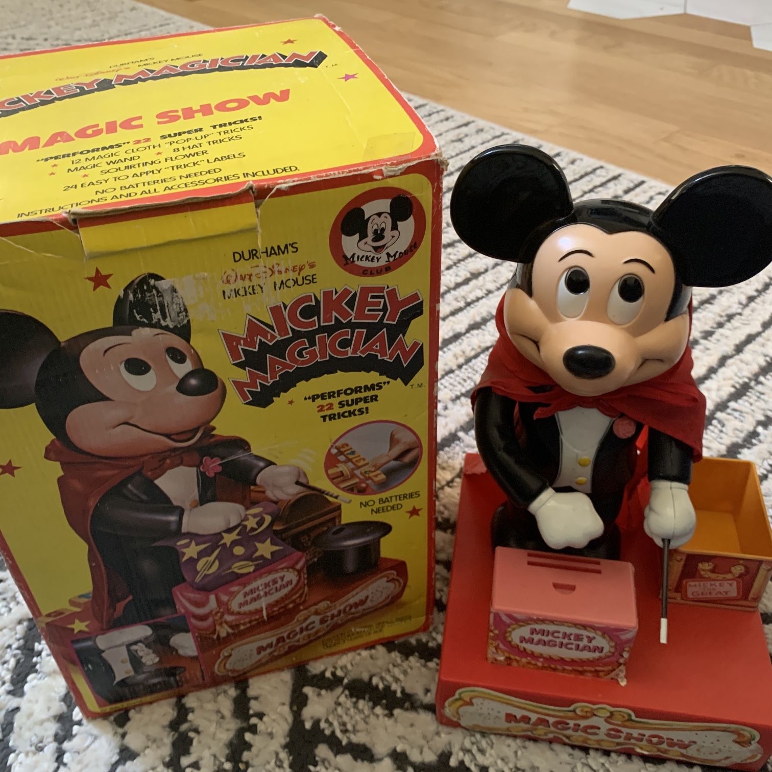 Vintage Disney Mickey Mouse Club Magician Magic Show Toy In Box 