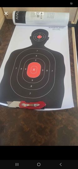 Juvale shooting range paper silhouette targets 17 / 25 inches.