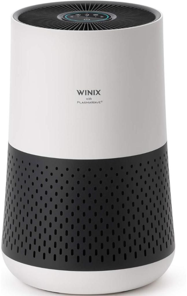 Winix A231 Tower H13 True HEPA 4-Stage Air Purifier, Perfect for Home office, Home classroom, Bedroom and Nursery, White and Charcoal Grey Small