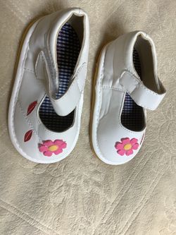 Toddlers Squeaky First Waking Shoes Soft Pu Leather