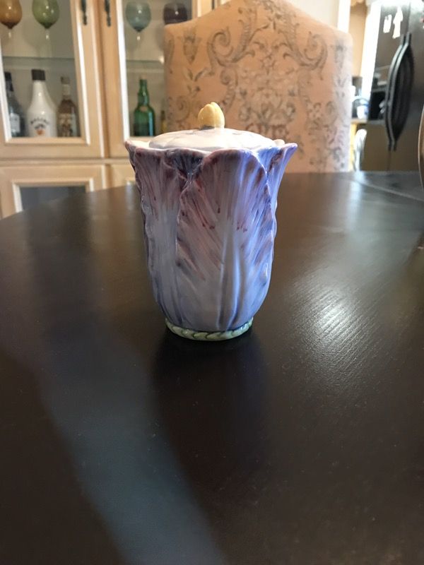 Ceramic Vase with Lid (See Other Items)