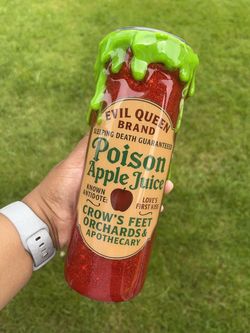 Evil Queen Poison Apple Juice Glitter Tumbler