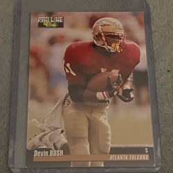 1995 Pro Line #101 Devin Bush  RC Rookie Atlanta Falcons