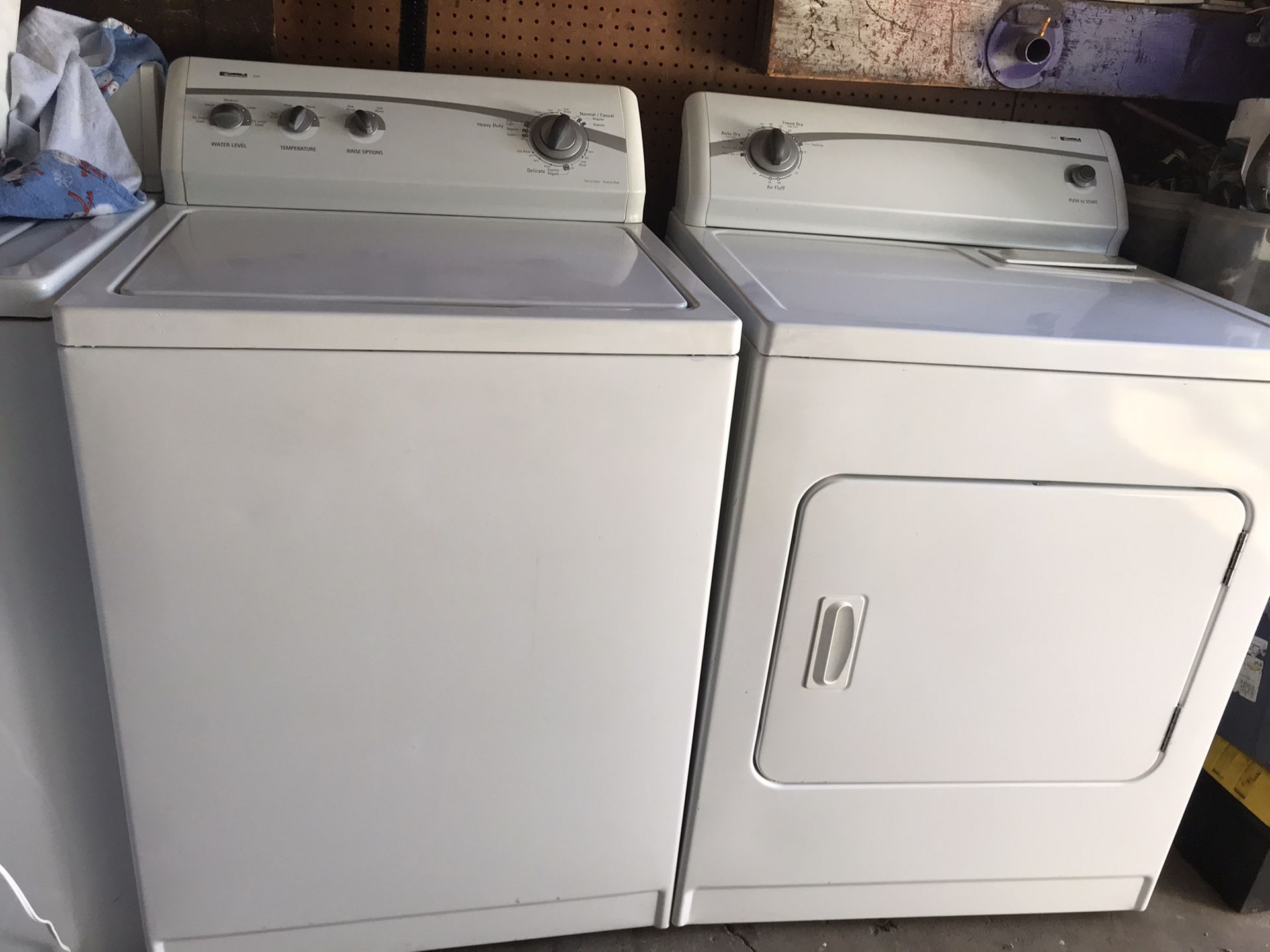 KENMORE WASHER AND DRYER ELECTRIC HEAVY DUTY SUPER CAPACITY
