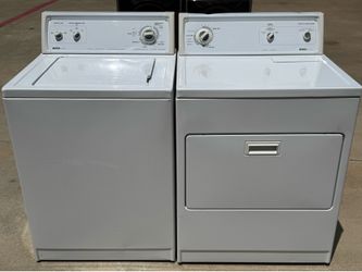 Kenmore washer and Kenmore dryer heavy duty super load capacity   with warranty working perfectly  extra for delivery. same day delivery and installat
