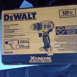 Dewalt DCD701B XTREME 12V MAX Brushless 3/8-in. Cordless Drill/Driver