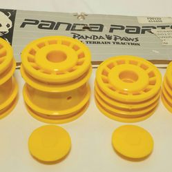Vintage RC Car Panda Pandamonium Buggy Yellow Wheels Complete Set NOS No Bag