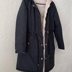 Woman’s Coat, Reversible- New (2 Coats In One)