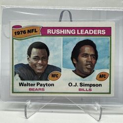 Walter Payton O.j. Simpson