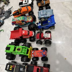 Cars , Excavator, Dump Truck, And Dinosaurs $90