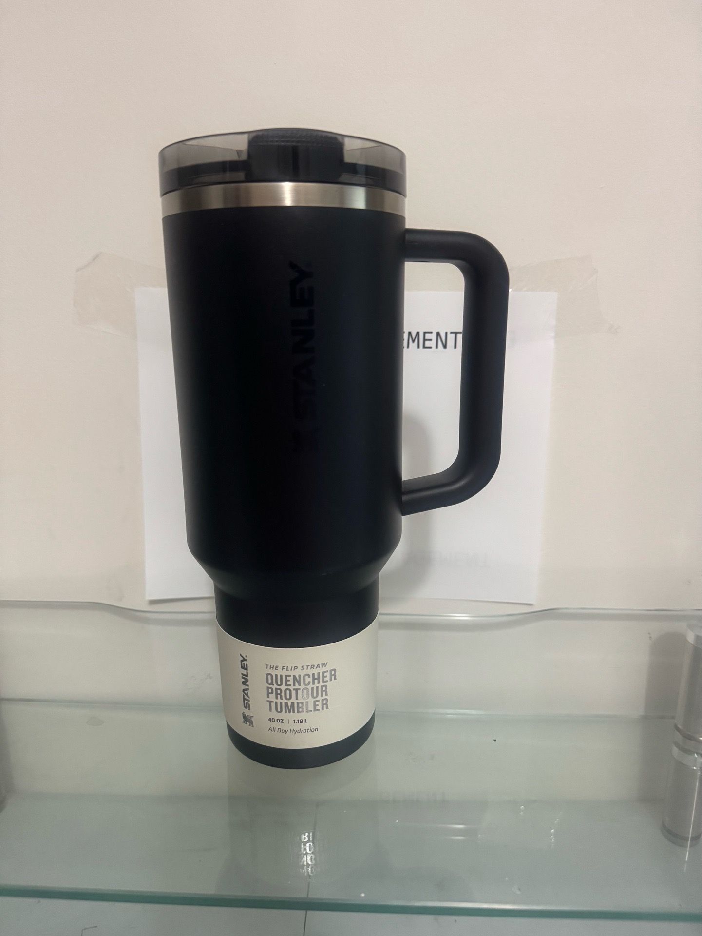 Stanley Quencher ProTour Flip Straw Tumbler 40 oz Black Insulated Travel Mug