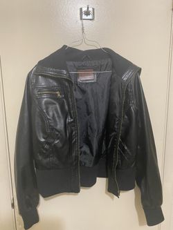 Black  Leather Jacket by B.B Winter