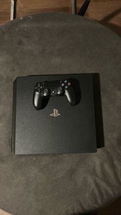 PS4 with controller