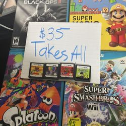 Wii U And Nintendo DS Games 