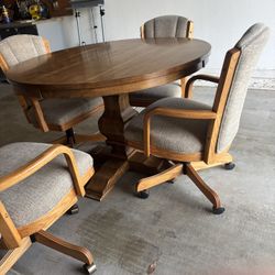 Pedestal table  And 4 Chairs