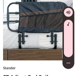 EZ Adjustable Bedrail With Pouch
