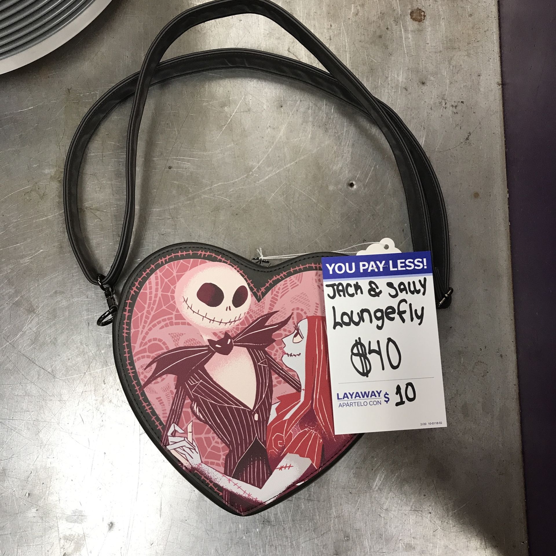 Loungefly Nightmare Before Christmas Jack & Sally Figural Crossbody Bag