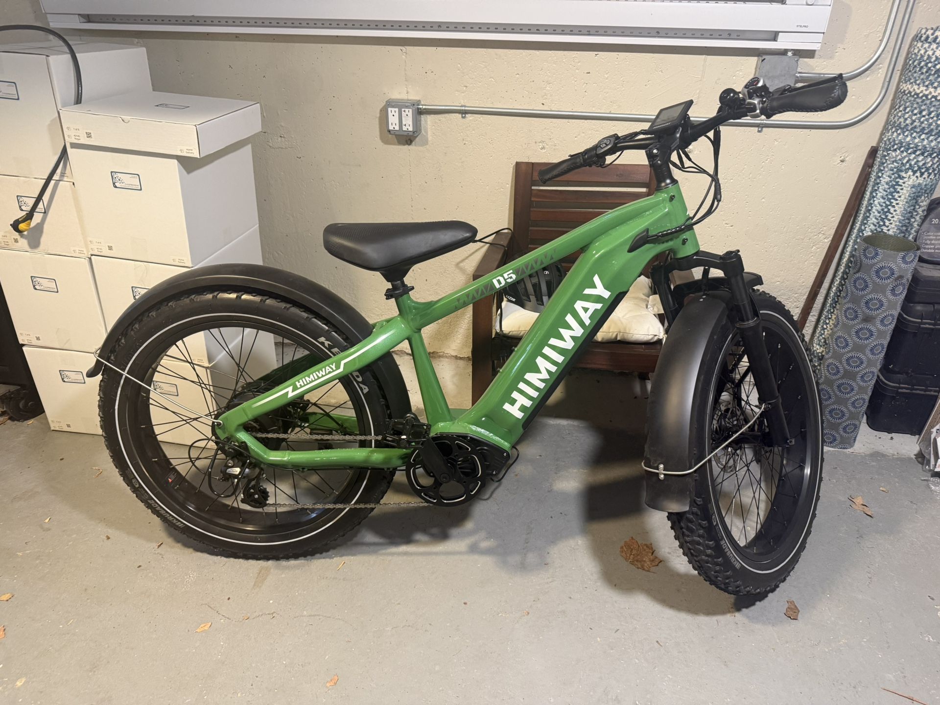 HIMIWAY D5(Zebra) / Premium All-terrain Electric Fat Bike - Dark Green