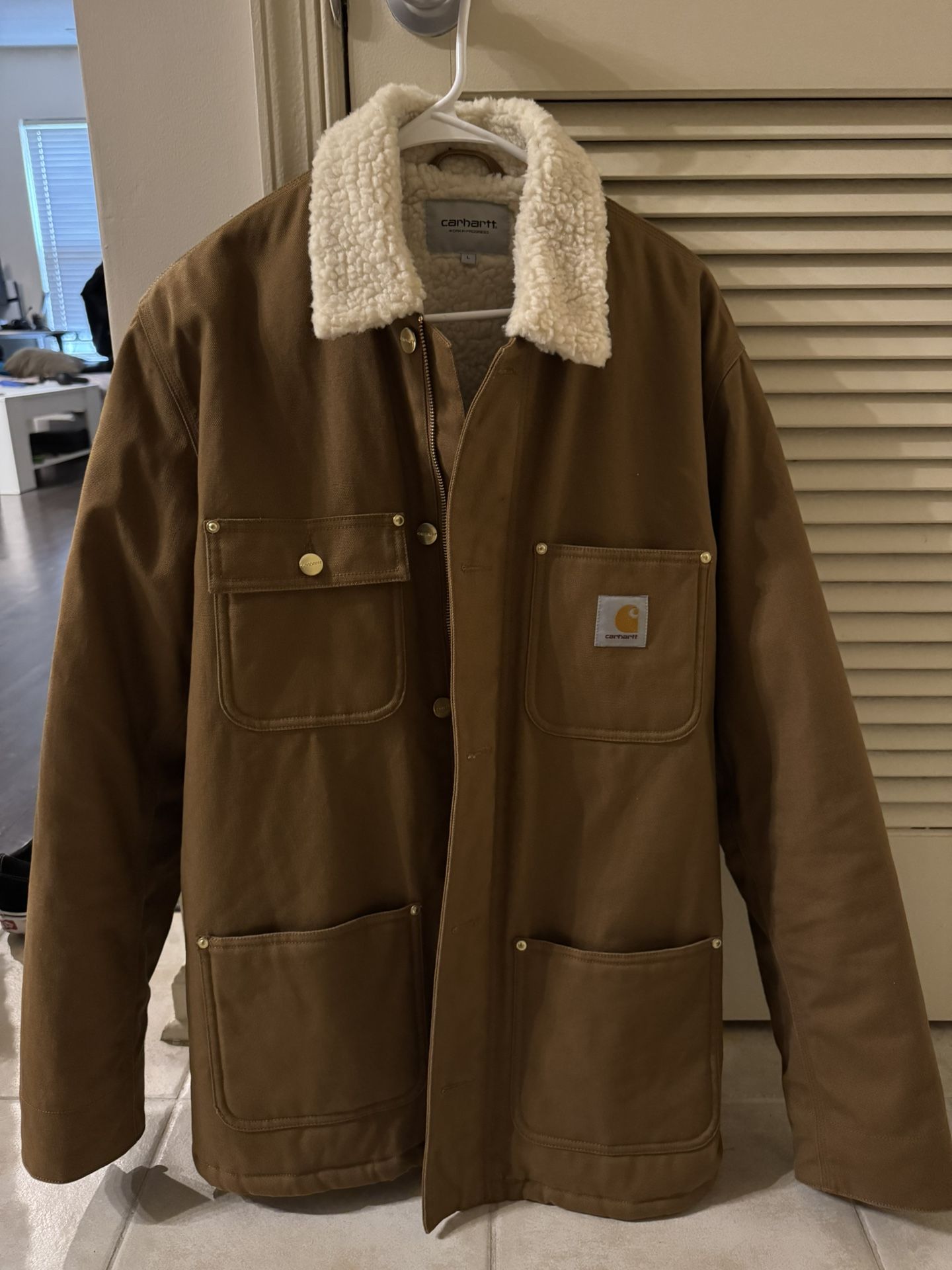 Carhartt Sherpa Lined Jacket size l