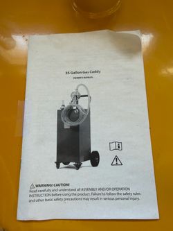 35 Gallon Gas Caddy. Brand new, never been used!