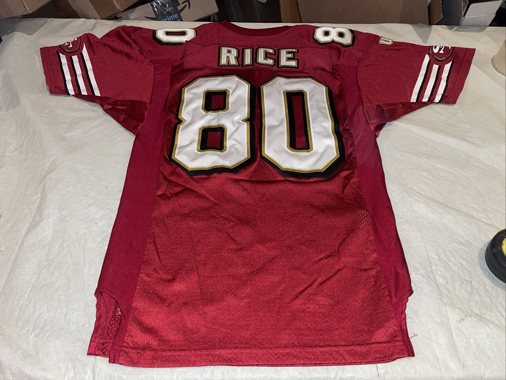 Authentic Wilson Jerry Rice San Francisco 49Ers Jersey Men 48 1996 Usa Red NFL,New Products : American Fashion Style Bags On Sale