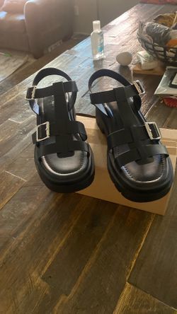 Black Sandals $20 Dollars New , No Box Women Size  # 9