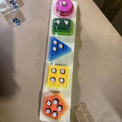 Stacking Toys for Seniors, Easy Wooden Activities for Alzheimer Patients Color & Number Cognitive De