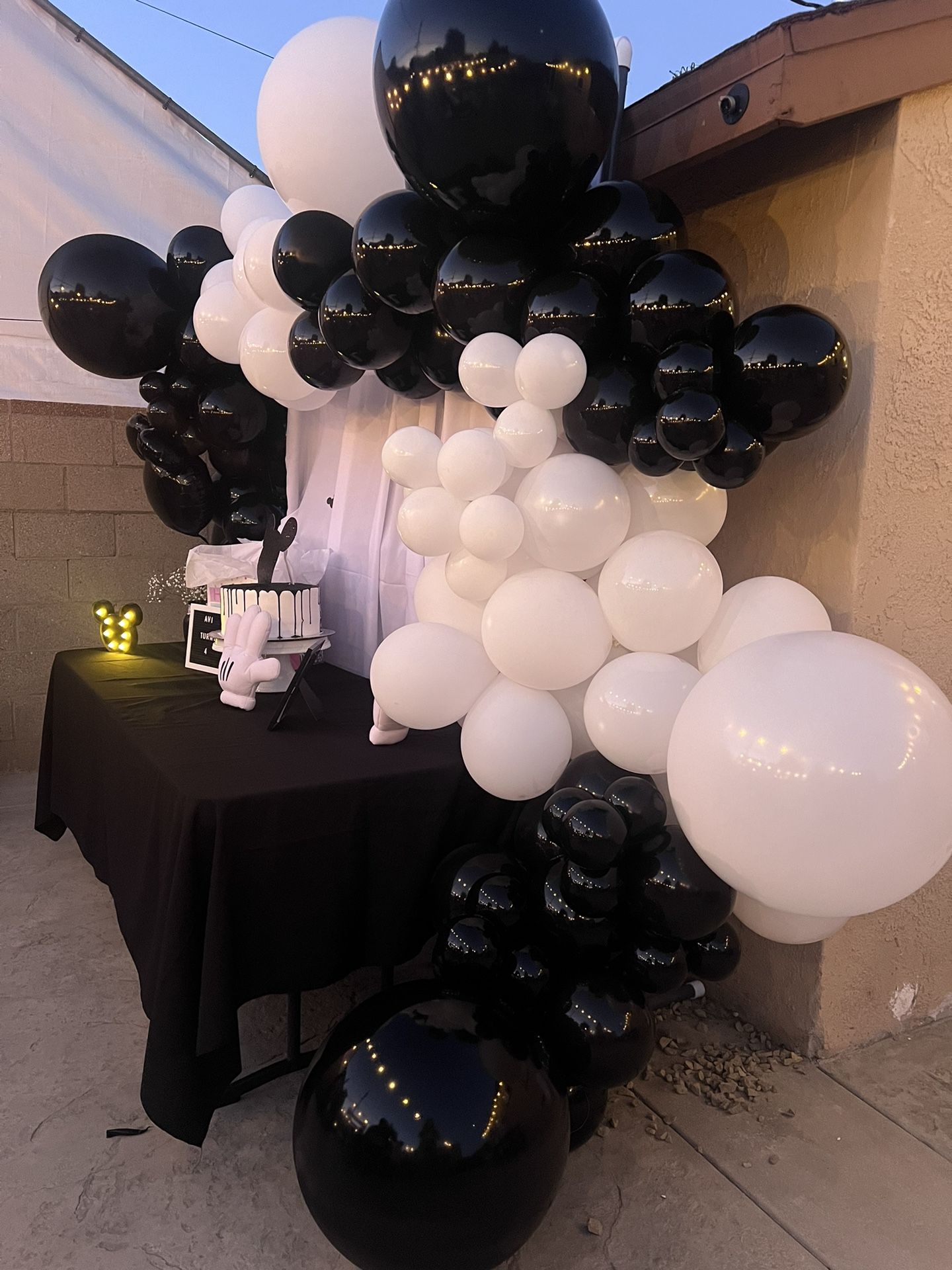 Black And White Balloons