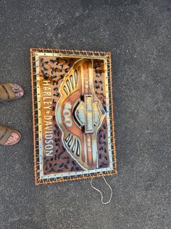 Vintage light up Harley Davidson Sign