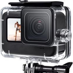 FitStill 60M/196FT Waterproof Case for Go Pro Hero12 Black/Hero11 Black/Hero10 Black/Hero9 Black,Protective Underwater Diving Housing Shell with Acces