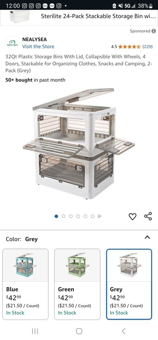 NEALYSEA Storage Bins (3 pcs)