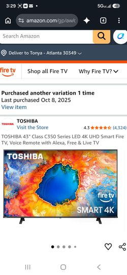 75 Toshiba TV