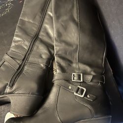 Abella Womens Tall Black Boots