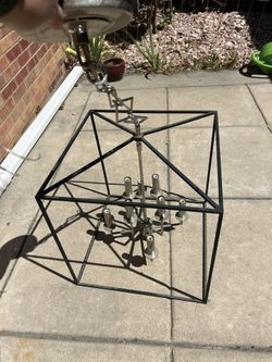Modern lantern chandelier