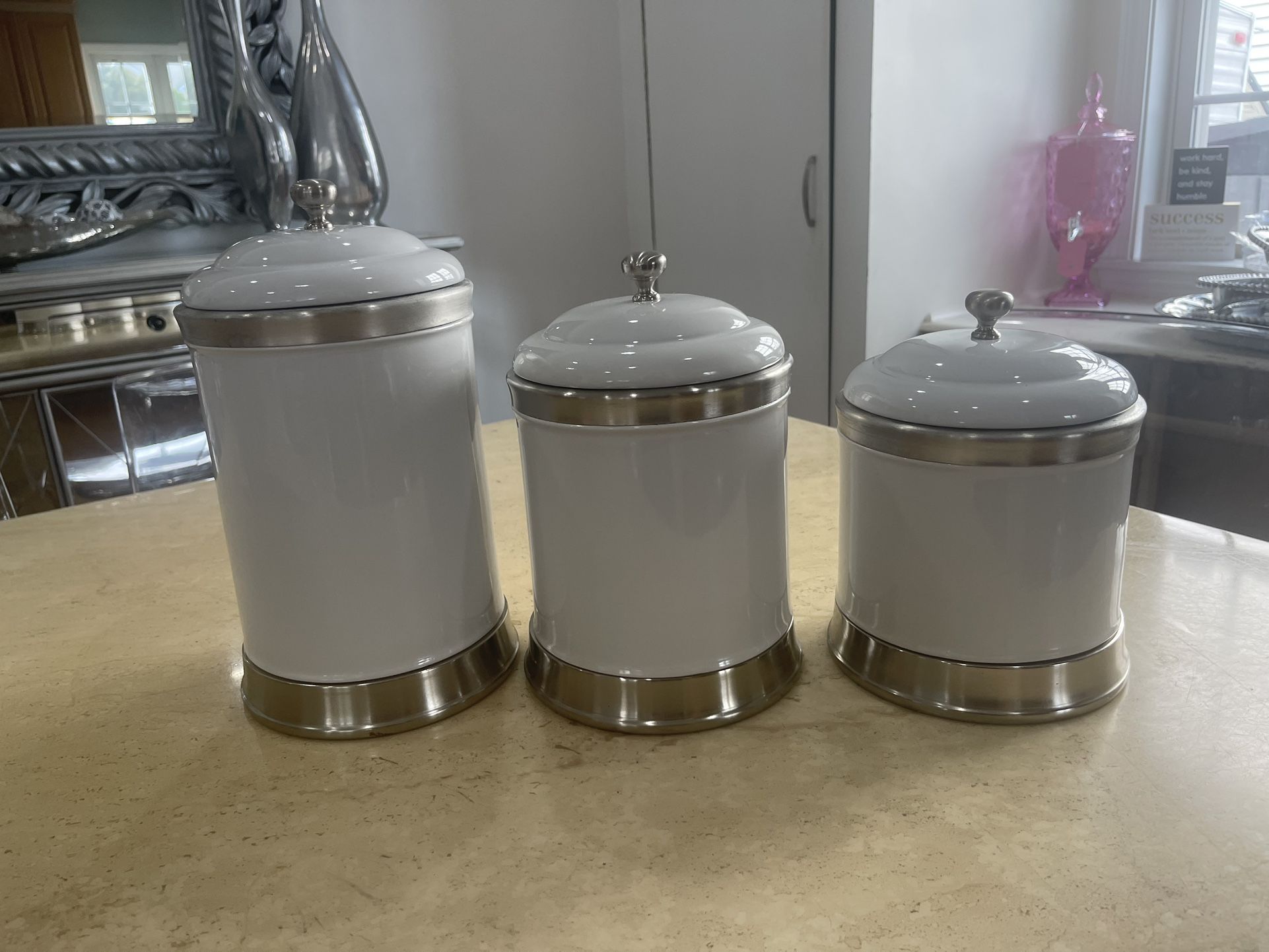 Williams sonoma Ceramic Canisters, Set of 3  