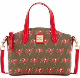 Dooney & Bourke Tampa Bay Buccaneers Women’s Pewter Team Color Ruby Satchel