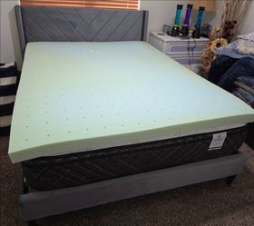 Queen Mattress and Grey Frame