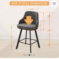 Grey Swivel Chairs Counter Height