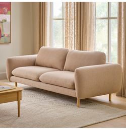 Article Sofa - Sanders Boucle Sofa 85.5” Sandstone Colorway