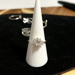 Flower  .925 Silver/Plata Ring
